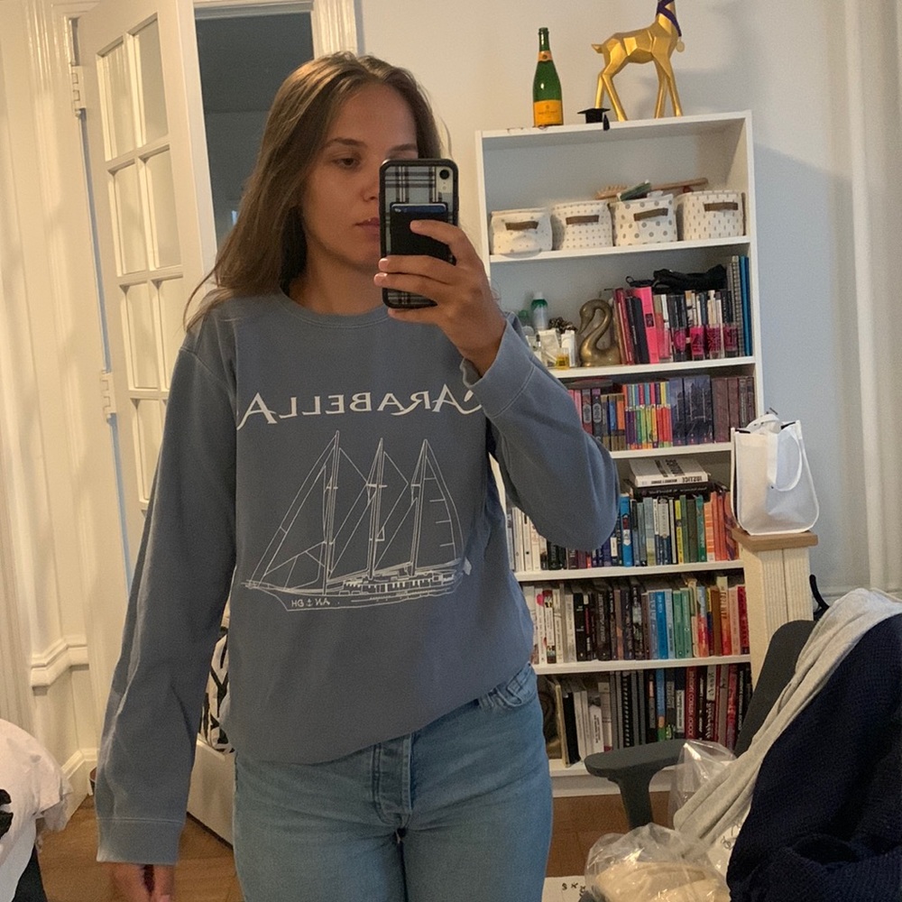 Vintage comfort colors boat crew neck. S. Unisex
